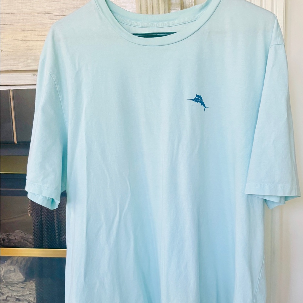 Light Blue Marlin Logo T-Shirt